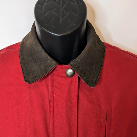 London Fog Red Medium Weight Zip Front Jacket Women's Size Medium - Picture 5 of 9